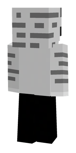Black skin: body, back render