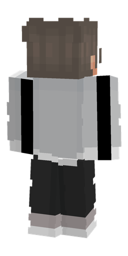 Black skin: body, back render