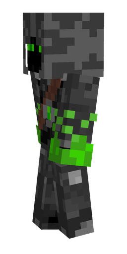 Black skin: body, left side render