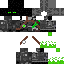 Black skin: raw texture render