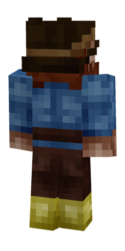 Black skin: body, back render