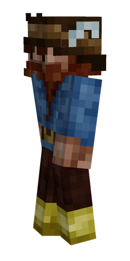 Black skin: body, left side render