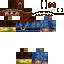 Black skin: raw texture render