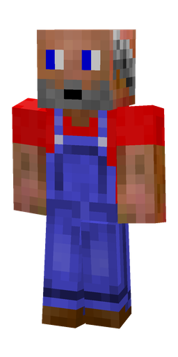 Blue skin: body, front render