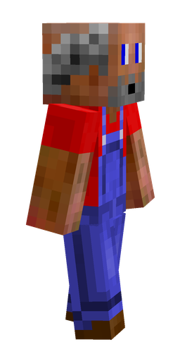 Blue skin: body, right side render