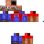 Blue skin: raw texture render