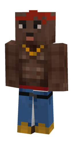 Blue skin: body, front render