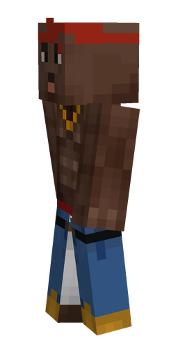 Blue skin: body, left side render