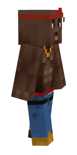 Blue skin: body, right side render