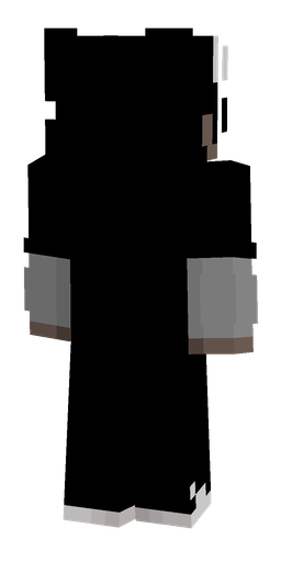 Black skin: body, back render