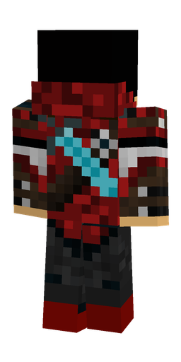 Black skin: body, back render