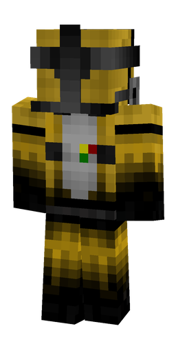 Black skin: body, back render