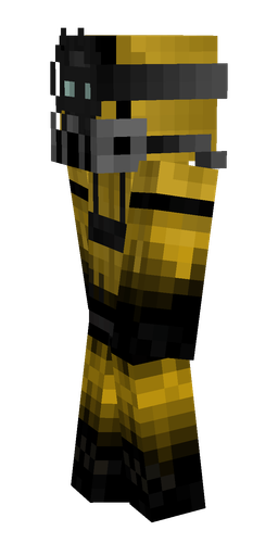 Black skin: body, left side render