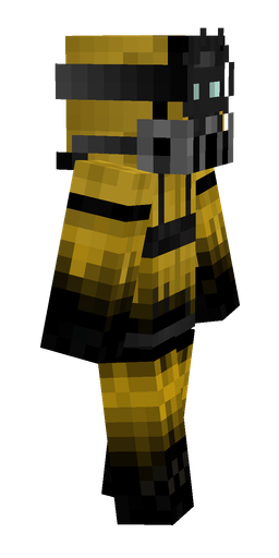 Black skin: body, right side render