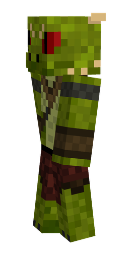 Black skin: body, left side render