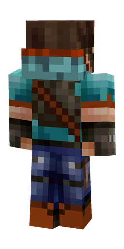 Black skin: body, back render