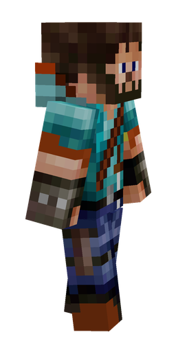 Black skin: body, right side render