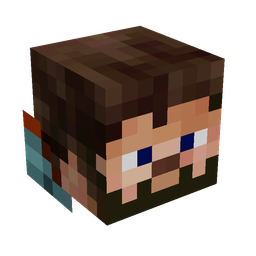 Black skin: head render