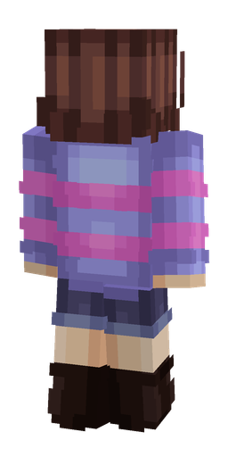 Blue skin: body, back render