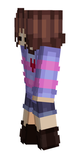 Blue skin: body, left side render