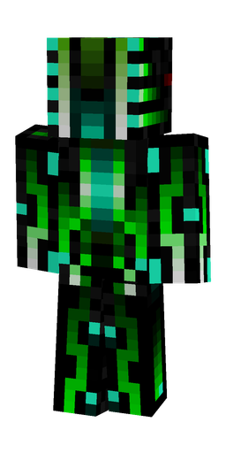 Black skin: body, back render