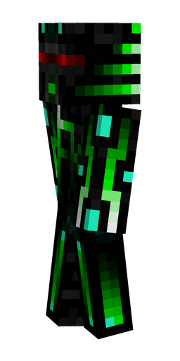 Black skin: body, left side render