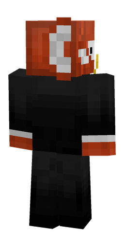 Black skin: body, back render