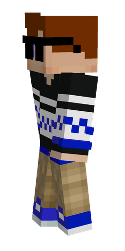Black skin: body, left side render
