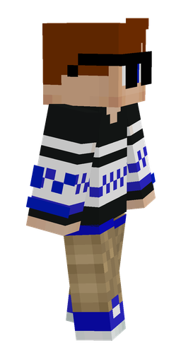 Black skin: body, right side render