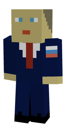 Blue skin: body, front render