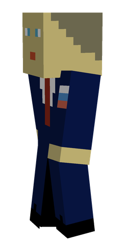 Blue skin: body, left side render