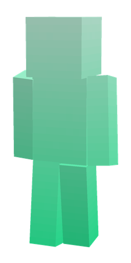 Green skin: body, back render