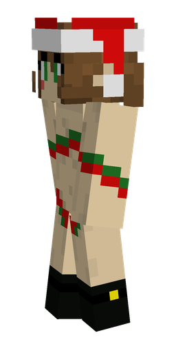 Brown skin: body, left side render