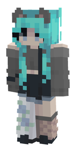 Blue skin: body, front render