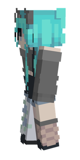 Blue skin: body, left side render