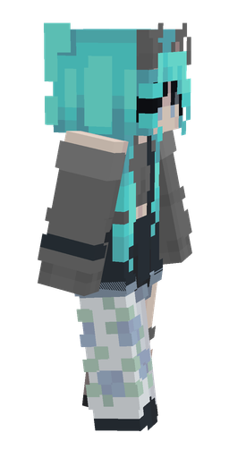Blue skin: body, right side render