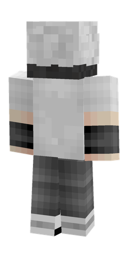 Black skin: body, back render