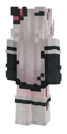Black skin: body, back render