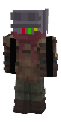 Black skin: body, back render