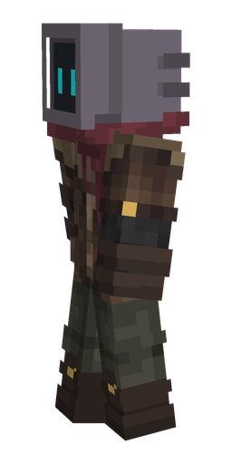Black skin: body, left side render
