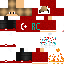 Black skin: raw texture render