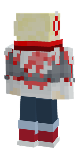 Blue skin: body, back render