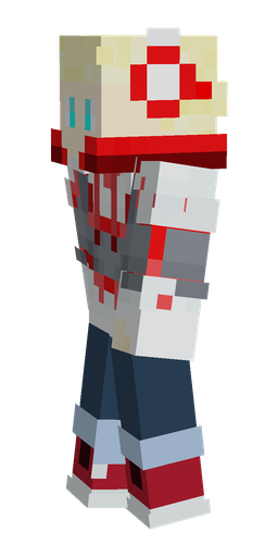Blue skin: body, left side render