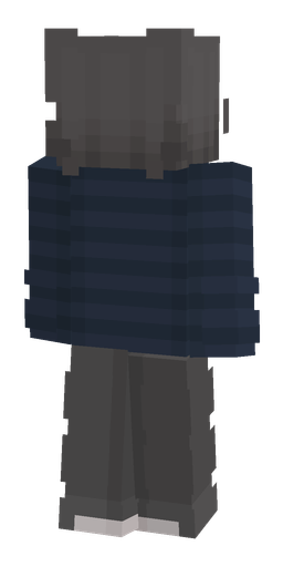 Black skin: body, back render