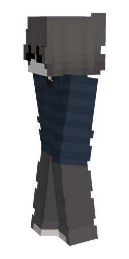 Black skin: body, left side render