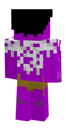 Black skin: body, back render