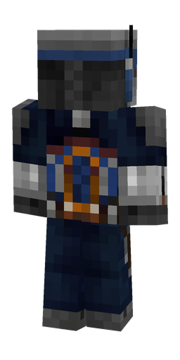 Black skin: body, back render