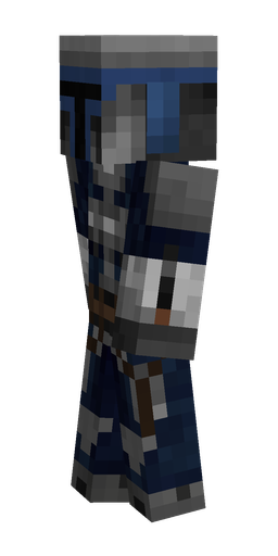 Black skin: body, left side render