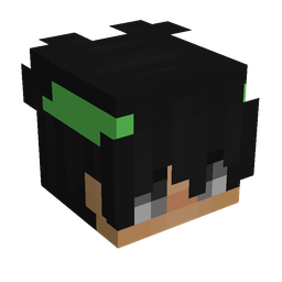 Black skin: head render