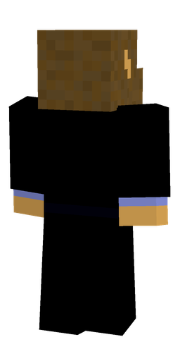 Black skin: body, back render